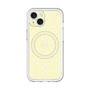 スリムプロテクションプレミアムケース with MagSafe［ LANVIN en Bleu - Logo Pattern - Yellow ］