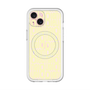 スリムプロテクションプレミアムケース with MagSafe［ LANVIN en Bleu - Logo Pattern - Yellow ］