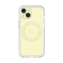 スリムプロテクションプレミアムケース with MagSafe［ LANVIN en Bleu - Logo Pattern - Yellow ］