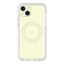 スリムプロテクションプレミアムケース with MagSafe［ LANVIN en Bleu - Logo Pattern - Yellow ］