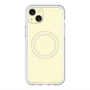 スリムプロテクションプレミアムケース with MagSafe［ LANVIN en Bleu - Logo Pattern - Yellow ］