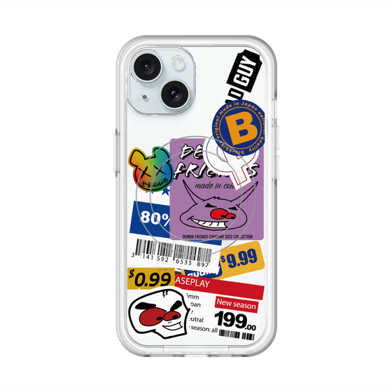 スリムプロテクションプレミアムケース with MagSafe［ Demon Friends Sticker .1 ］