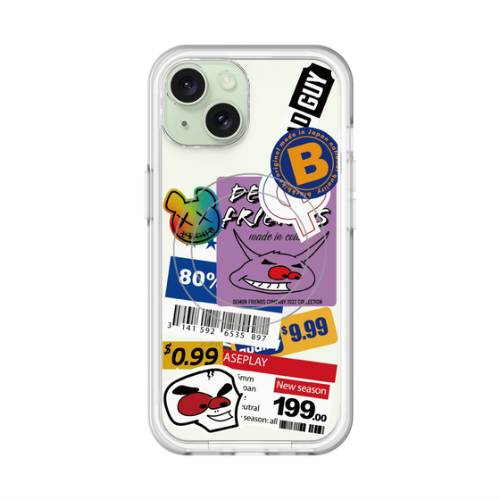 スリムプロテクションプレミアムケース with MagSafe［ Demon Friends Sticker .1 ］