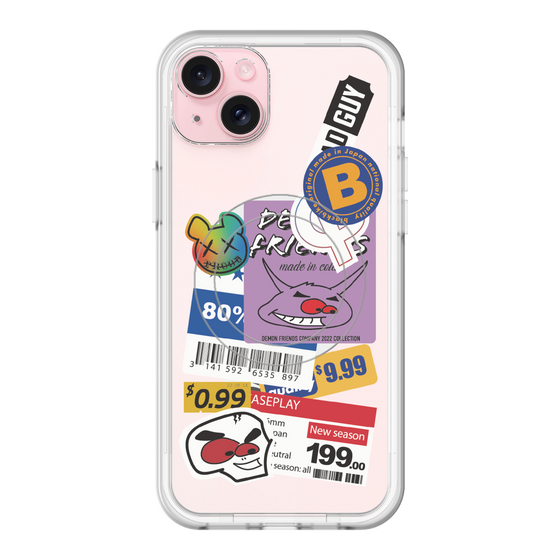 スリムプロテクションプレミアムケース with MagSafe［ Demon Friends Sticker .1 ］