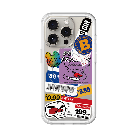 スリムプロテクションプレミアムケース with MagSafe［ Demon Friends Sticker .1 ］