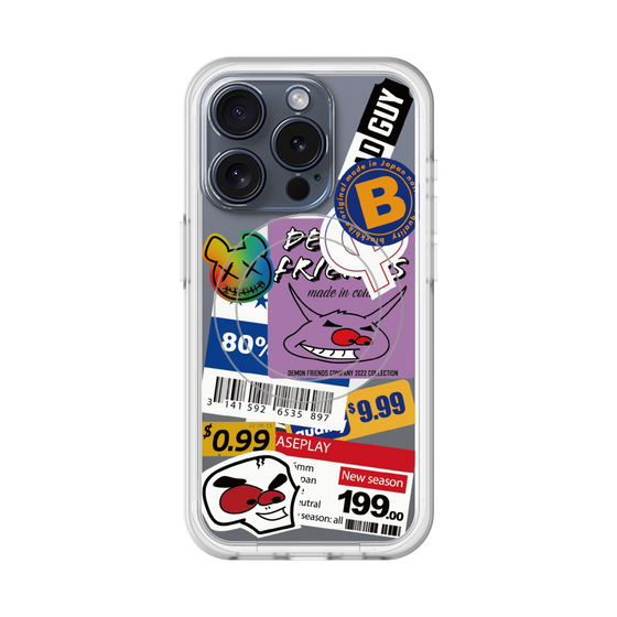 スリムプロテクションプレミアムケース with MagSafe［ Demon Friends Sticker .1 ］