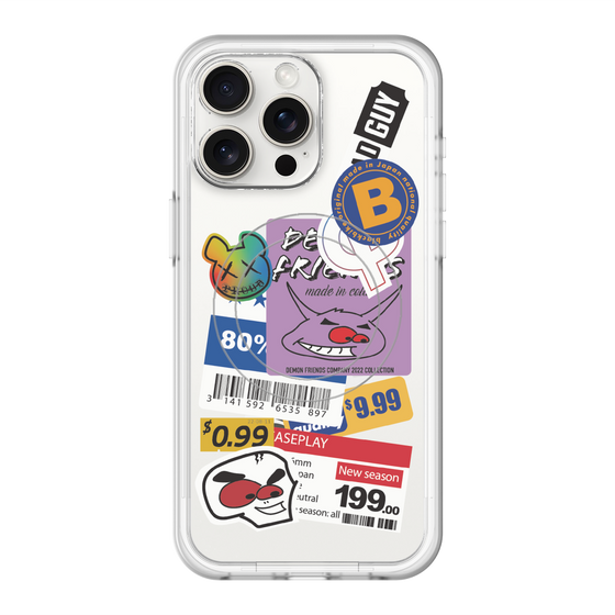 スリムプロテクションプレミアムケース with MagSafe［ Demon Friends Sticker .1 ］