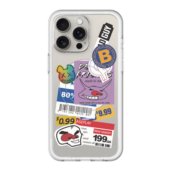 スリムプロテクションプレミアムケース with MagSafe［ Demon Friends Sticker .1 ］