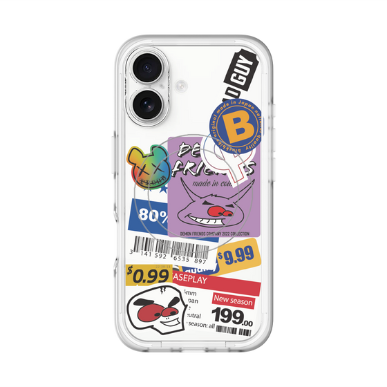 スリムプロテクションプレミアムケース with MagSafe［ Demon Friends Sticker .1 ］