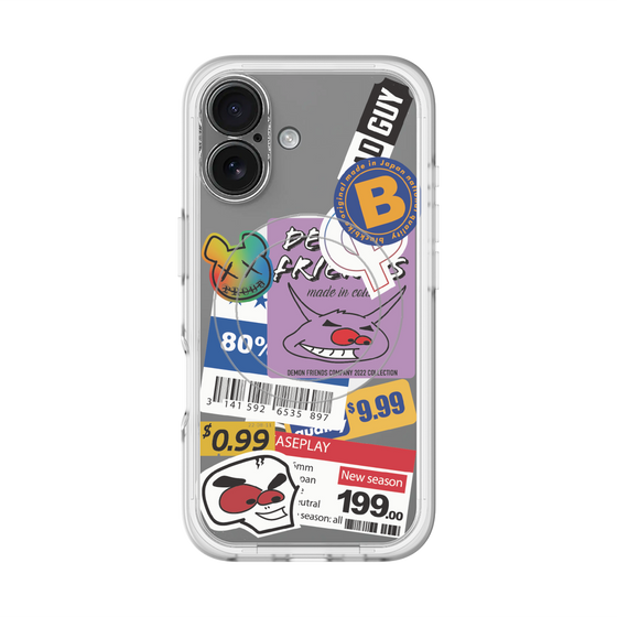 スリムプロテクションプレミアムケース with MagSafe［ Demon Friends Sticker .1 ］