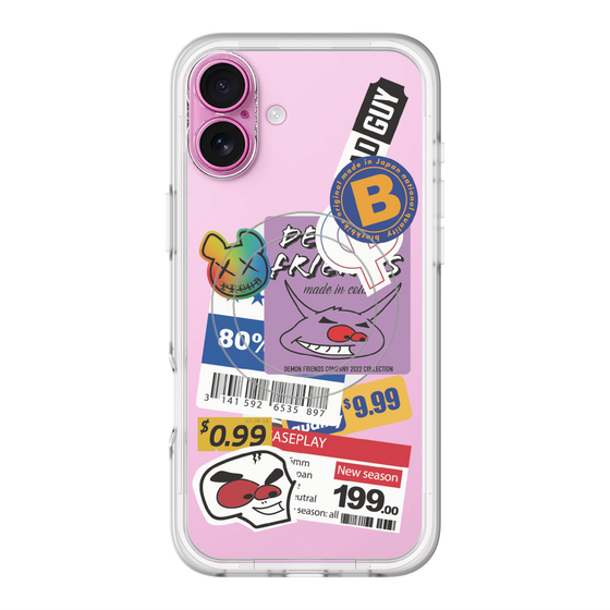 スリムプロテクションプレミアムケース with MagSafe［ Demon Friends Sticker .1 ］