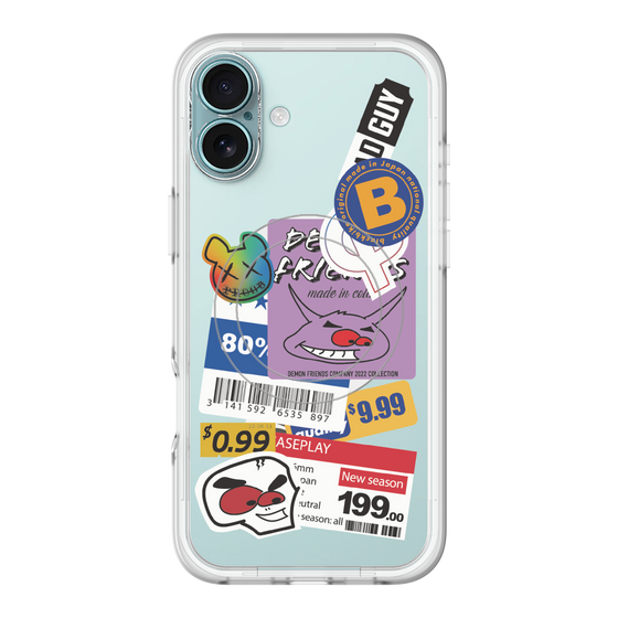 スリムプロテクションプレミアムケース with MagSafe［ Demon Friends Sticker .1 ］