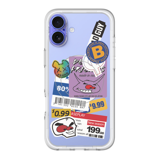 スリムプロテクションプレミアムケース with MagSafe［ Demon Friends Sticker .1 ］