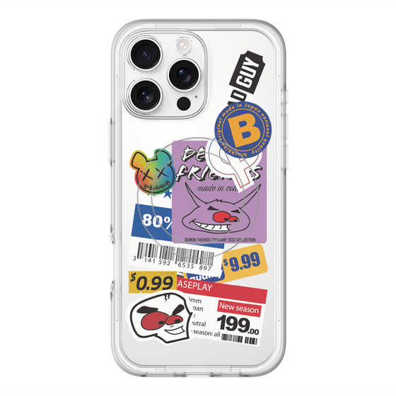 スリムプロテクションプレミアムケース with MagSafe［ Demon Friends Sticker .1 ］
