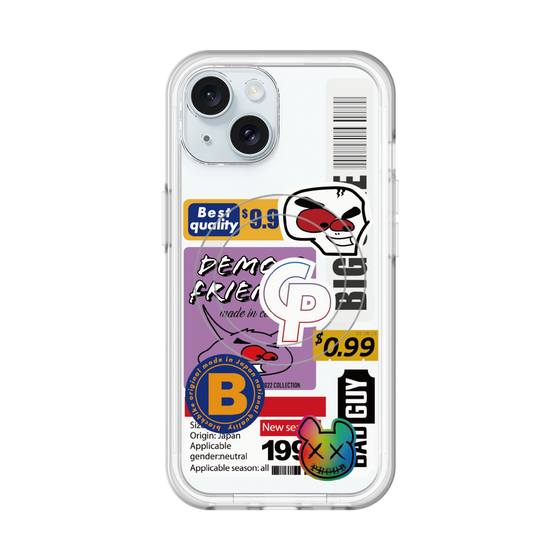スリムプロテクションプレミアムケース with MagSafe［ Demon Friends Sticker .2 ］