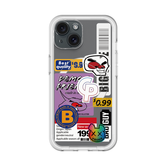 スリムプロテクションプレミアムケース with MagSafe［ Demon Friends Sticker .2 ］
