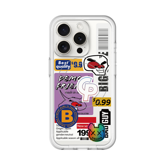 スリムプロテクションプレミアムケース with MagSafe［ Demon Friends Sticker .2 ］