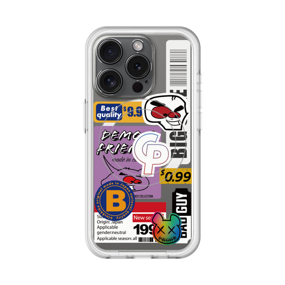 スリムプロテクションプレミアムケース with MagSafe［ Demon Friends Sticker .2 ］