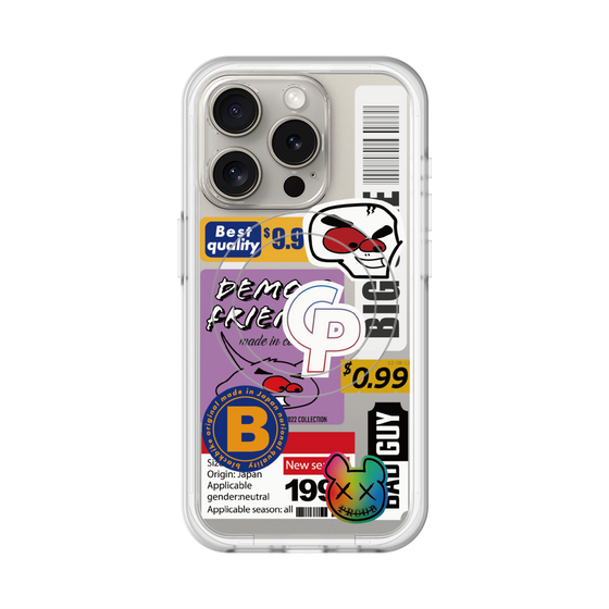 スリムプロテクションプレミアムケース with MagSafe［ Demon Friends Sticker .2 ］