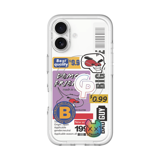 スリムプロテクションプレミアムケース with MagSafe［ Demon Friends Sticker .2 ］