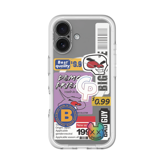 スリムプロテクションプレミアムケース with MagSafe［ Demon Friends Sticker .2 ］