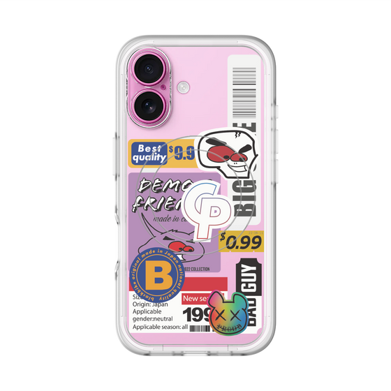 スリムプロテクションプレミアムケース with MagSafe［ Demon Friends Sticker .2 ］