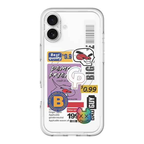 スリムプロテクションプレミアムケース with MagSafe［ Demon Friends Sticker .2 ］