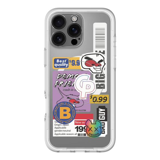 スリムプロテクションプレミアムケース with MagSafe［ Demon Friends Sticker .2 ］