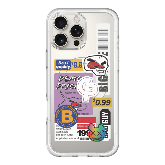 スリムプロテクションプレミアムケース with MagSafe［ Demon Friends Sticker .2 ］