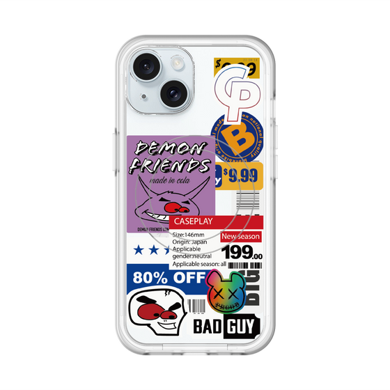スリムプロテクションプレミアムケース with MagSafe［ Demon Friends Sticker .3 ］