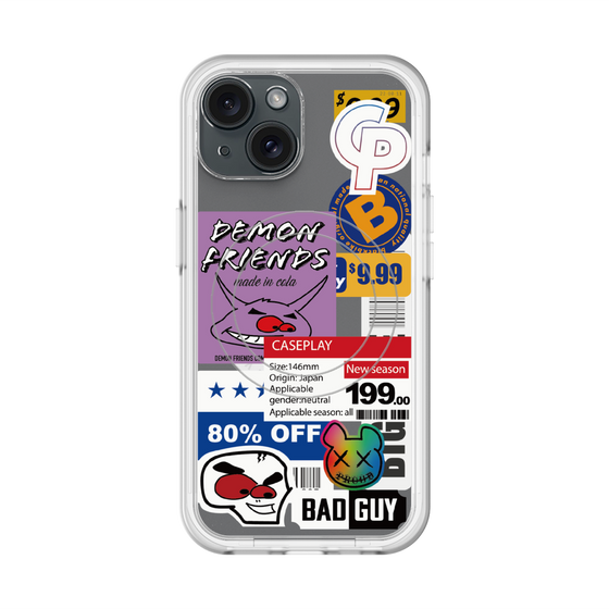 スリムプロテクションプレミアムケース with MagSafe［ Demon Friends Sticker .3 ］