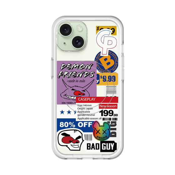 スリムプロテクションプレミアムケース with MagSafe［ Demon Friends Sticker .3 ］
