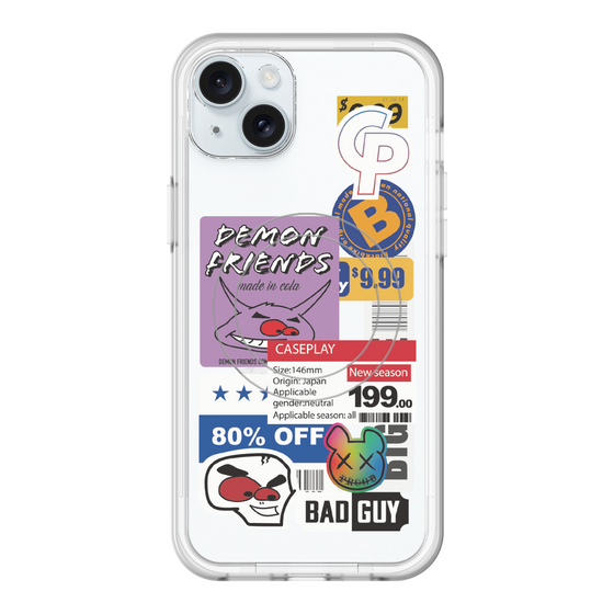 スリムプロテクションプレミアムケース with MagSafe［ Demon Friends Sticker .3 ］