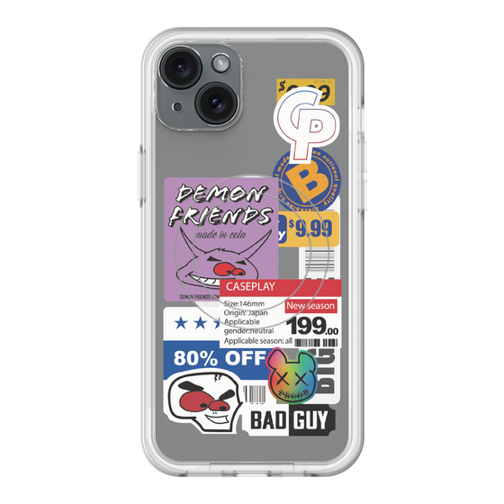 スリムプロテクションプレミアムケース with MagSafe［ Demon Friends Sticker .3 ］