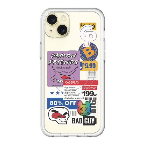 スリムプロテクションプレミアムケース with MagSafe［ Demon Friends Sticker .3 ］