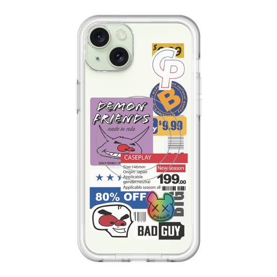 スリムプロテクションプレミアムケース with MagSafe［ Demon Friends Sticker .3 ］