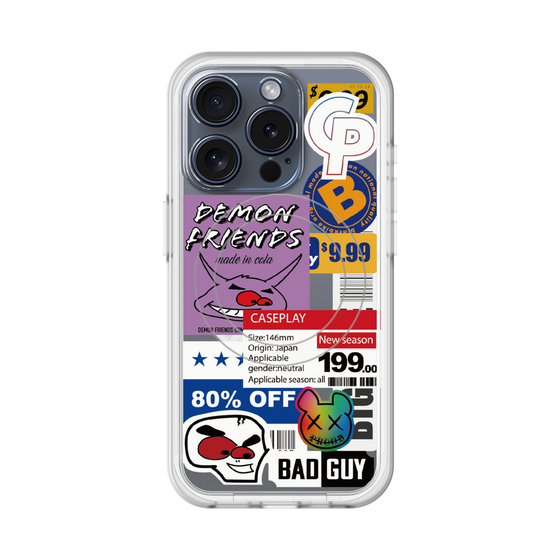 スリムプロテクションプレミアムケース with MagSafe［ Demon Friends Sticker .3 ］