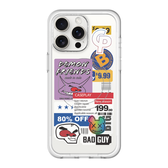 スリムプロテクションプレミアムケース with MagSafe［ Demon Friends Sticker .3 ］