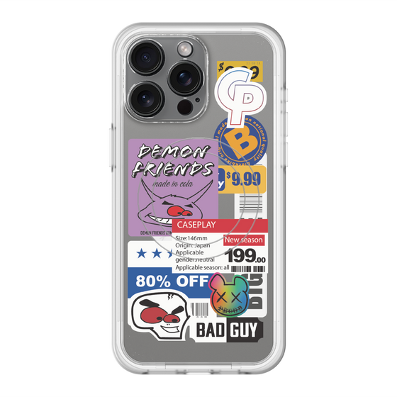 スリムプロテクションプレミアムケース with MagSafe［ Demon Friends Sticker .3 ］