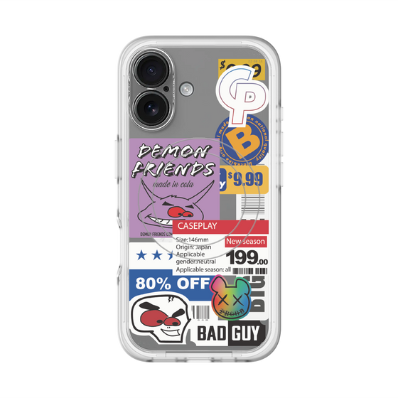 スリムプロテクションプレミアムケース with MagSafe［ Demon Friends Sticker .3 ］
