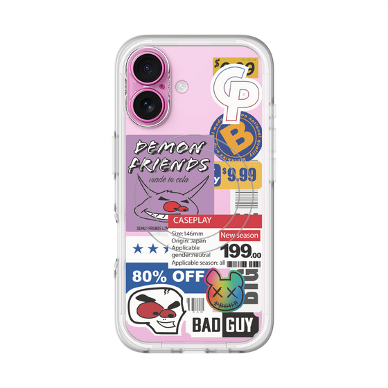 スリムプロテクションプレミアムケース with MagSafe［ Demon Friends Sticker .3 ］