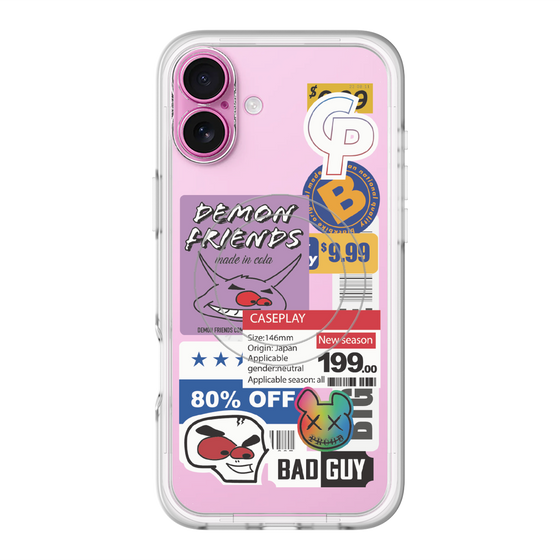 スリムプロテクションプレミアムケース with MagSafe［ Demon Friends Sticker .3 ］
