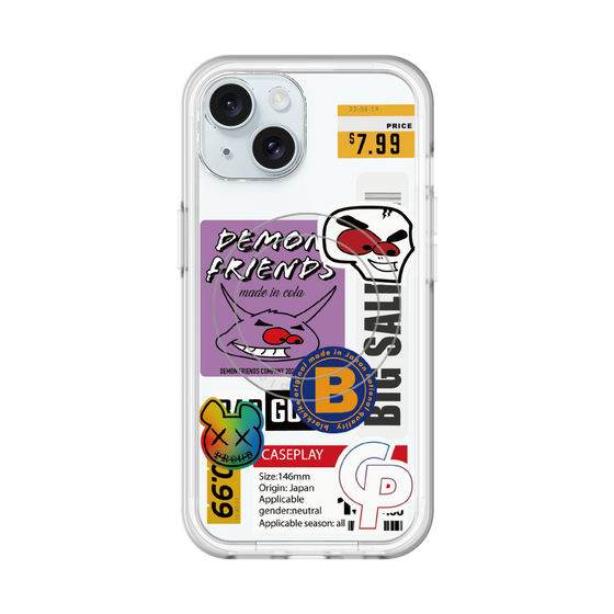 スリムプロテクションプレミアムケース with MagSafe［ Demon Friends Sticker .4 ］