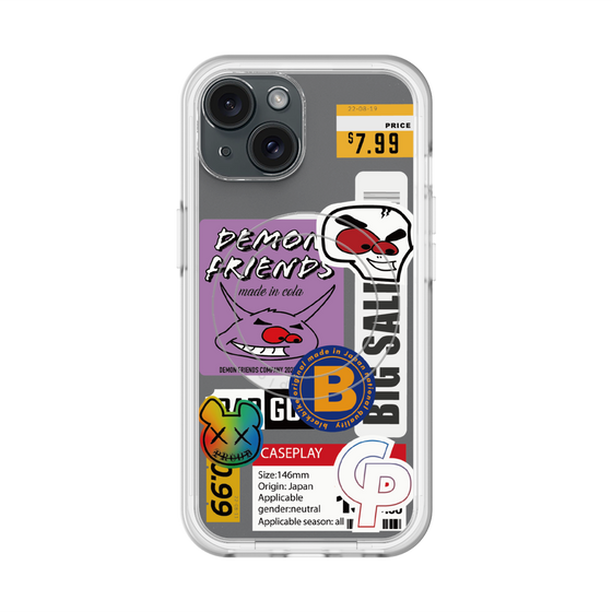 スリムプロテクションプレミアムケース with MagSafe［ Demon Friends Sticker .4 ］