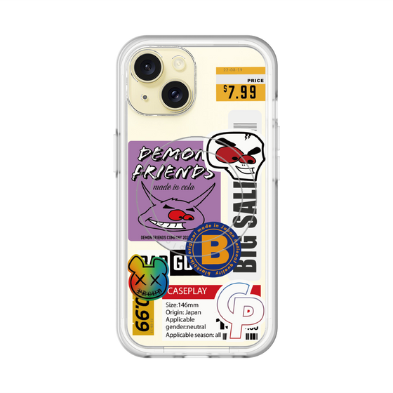 スリムプロテクションプレミアムケース with MagSafe［ Demon Friends Sticker .4 ］