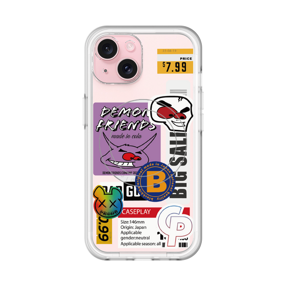 スリムプロテクションプレミアムケース with MagSafe［ Demon Friends Sticker .4 ］