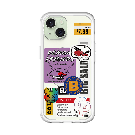 スリムプロテクションプレミアムケース with MagSafe［ Demon Friends Sticker .4 ］