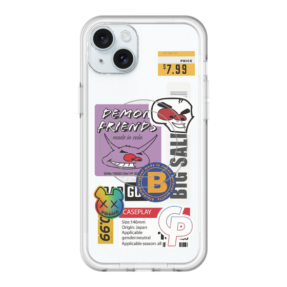 スリムプロテクションプレミアムケース with MagSafe［ Demon Friends Sticker .4 ］