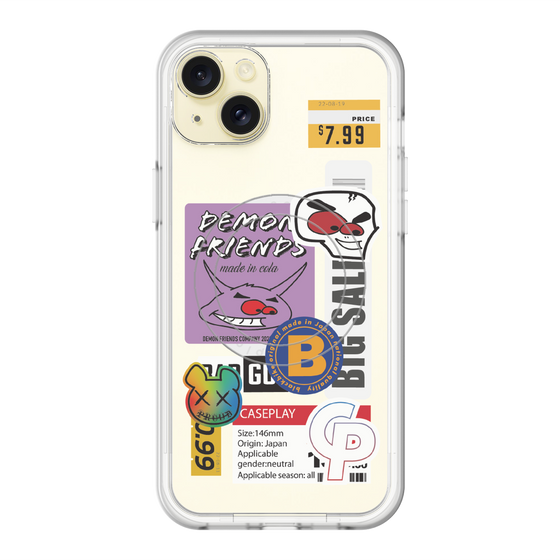 スリムプロテクションプレミアムケース with MagSafe［ Demon Friends Sticker .4 ］