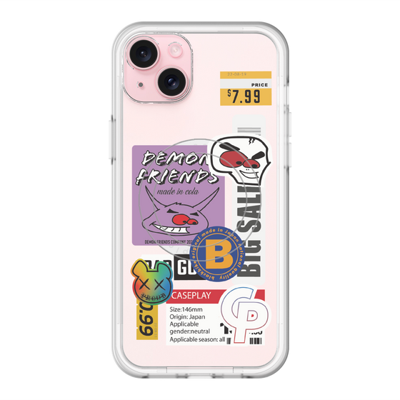 スリムプロテクションプレミアムケース with MagSafe［ Demon Friends Sticker .4 ］